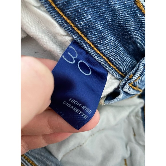 ANTHROPOLOGIE Pilcro Ripped High Rise Cigarette Slim Straight Jeans - Picture 7 of 7